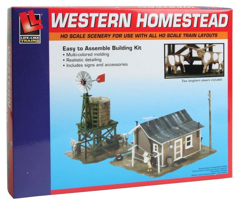 لايف لايك مجموعات بناء مقياس HO للقطارات الشبيهة بالحياة - Western Homestead - Image 4